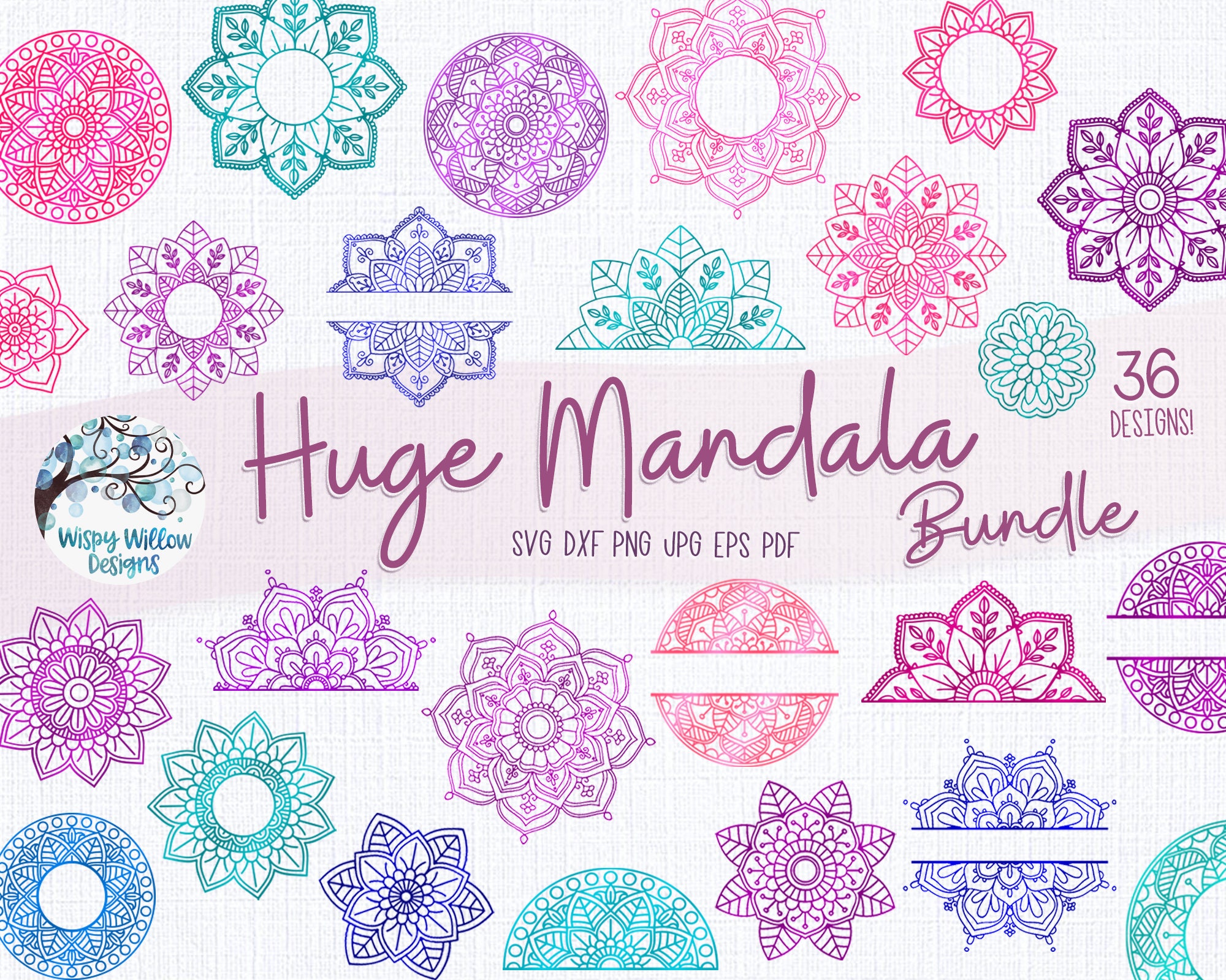 Download Mandala Bundle Svg Mandalas Svg Mandala Svg Svg Bundle Etsy