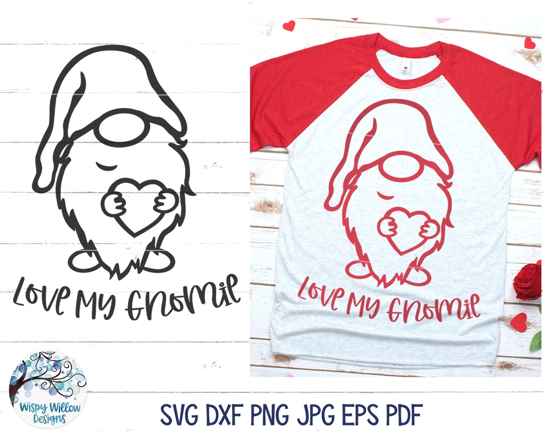 Love My Gnomie Svg, Valentine's Day Gnome SVG, Gnome Svg, Funny Gnome ...