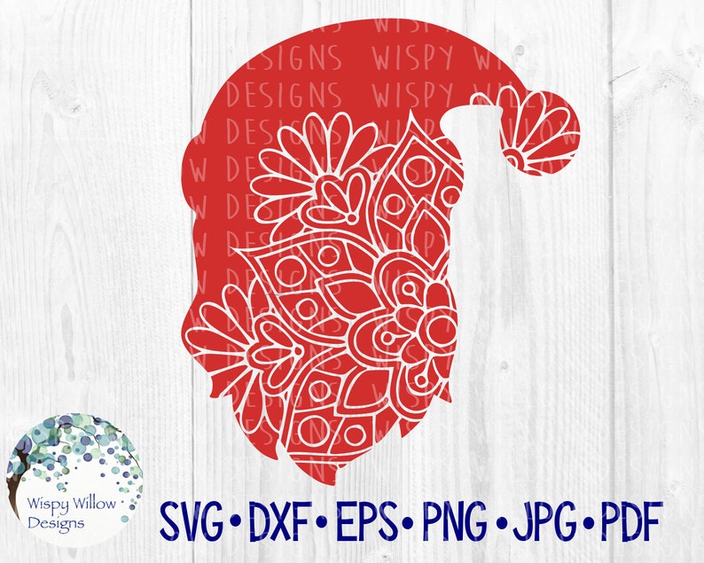 Download Christmas Bundle SVG DXF png Santa Santa Claus Mandala | Etsy