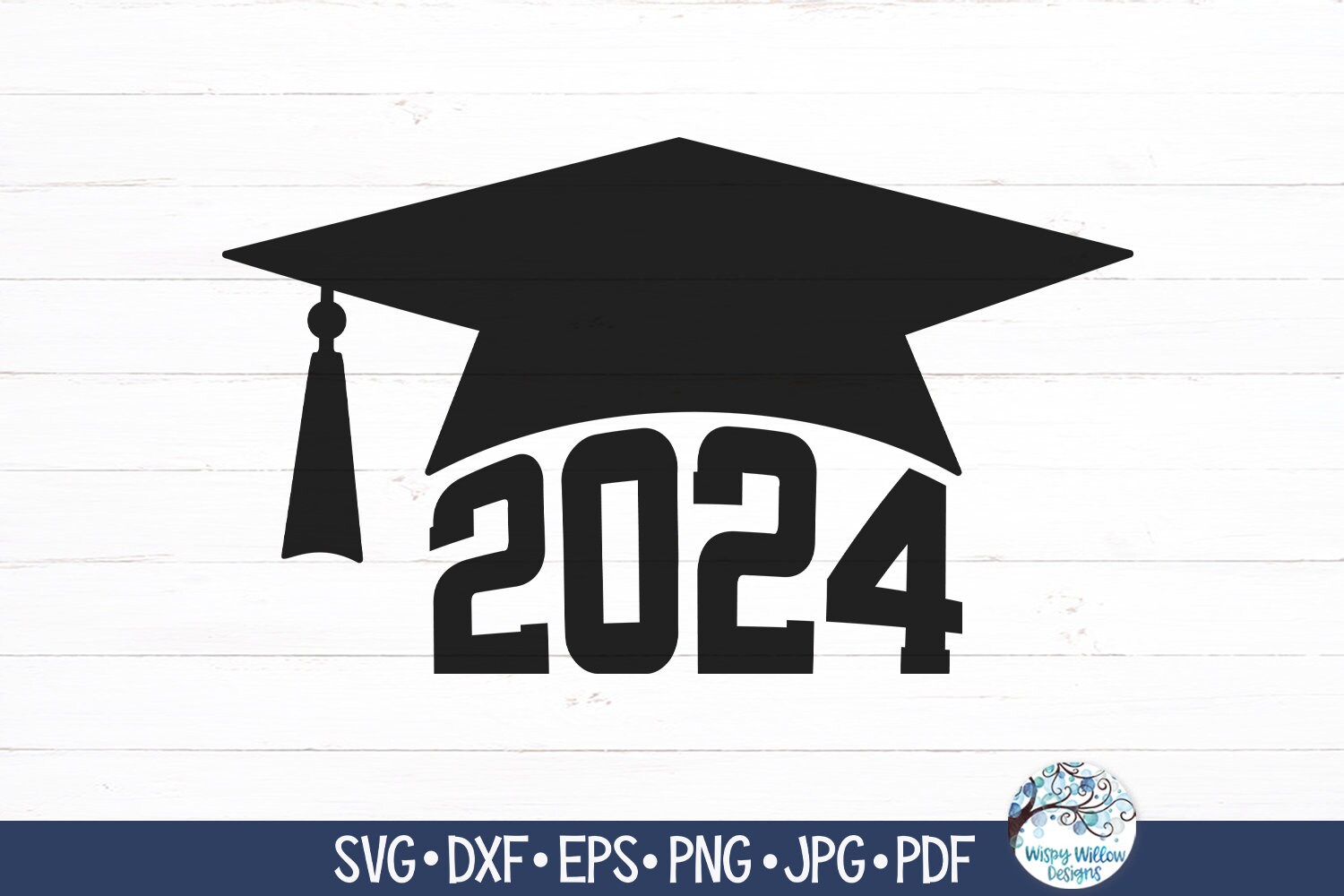 Class of 2024 Graduation Cap With Flowers, Senior 2024 PNG Sublimation  Design, Class of 2024 School Design, Digital Download, Printable PNG 