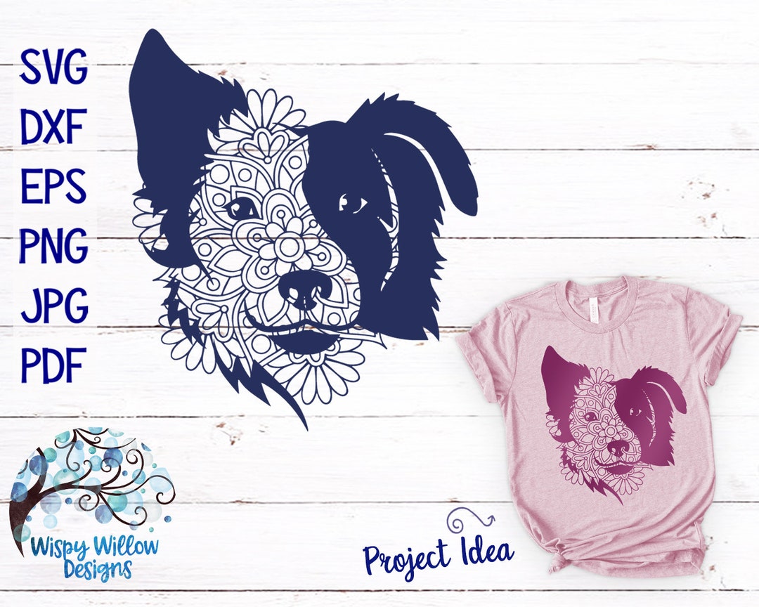 Dog Mandala SVG, DXF, PNG, Dog Face, Mandala Dog Svg, Animal Mandala