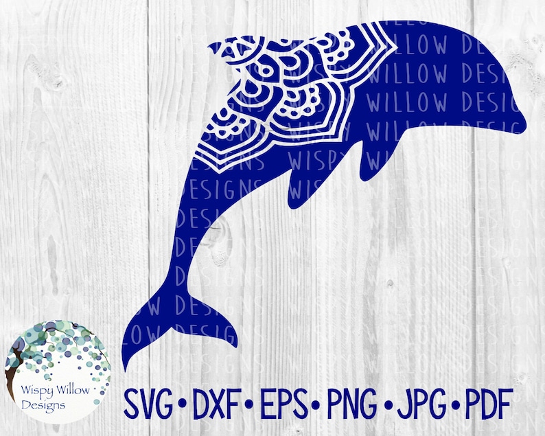 Download Dolphin Mandala SVG DXF png pdf Digital Download Beach | Etsy