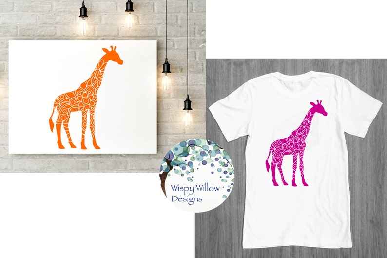Download Giraffe Mandala SVG DXF png jpg eps png Safari Animal | Etsy