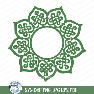 Celtic Knot Border SVG for Cricut, Irish Monogram Border, Personalized Monogram Name Frame for Vinyl Decal Cut File, Braided Knot PNG JPG