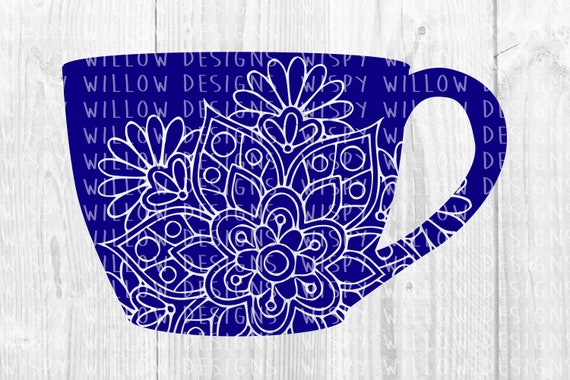 Download Coffee Cup Mandala Svg Tea Mug Coffee Latte Dxf Eps Etsy