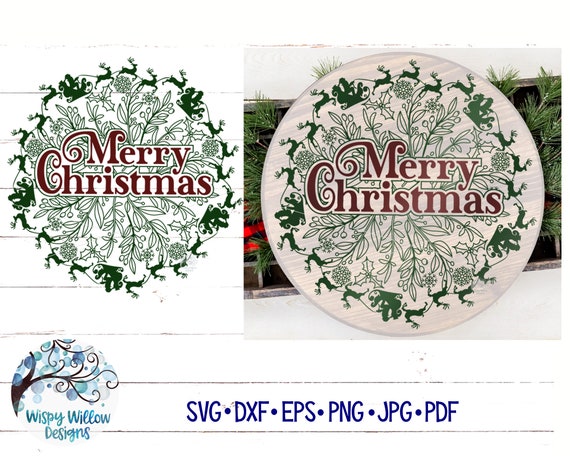 Download Merry Christmas Mandala Svg Christmas Svg Winter Mandala Etsy PSD Mockup Templates