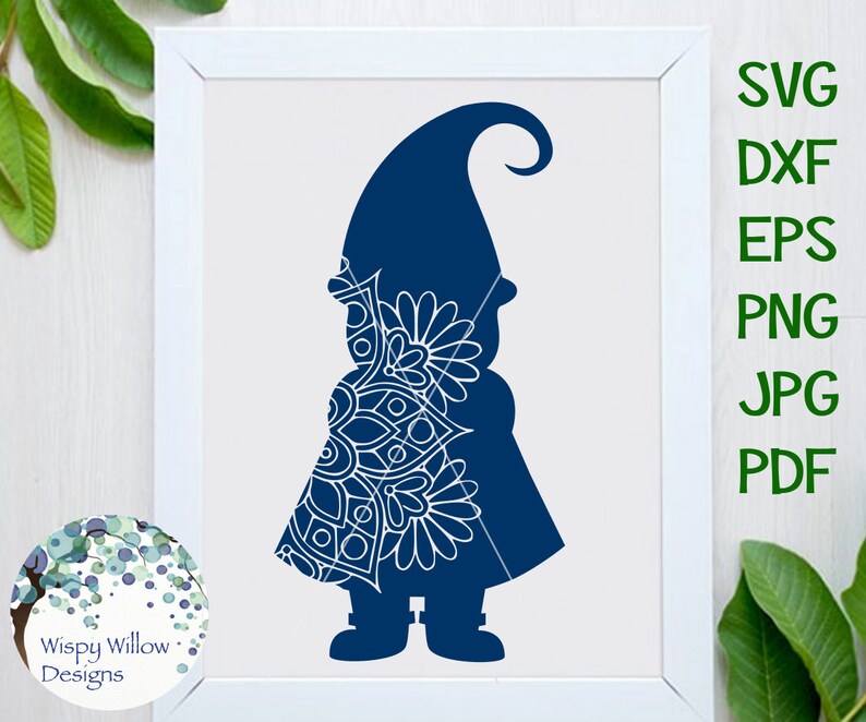 Download Gnome Mandala SVG DXF png eps jpg Digital Download Gnome ...