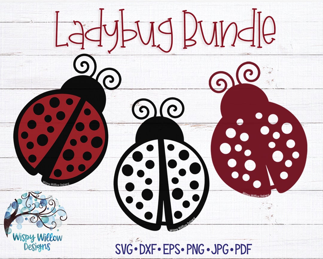 Ladybug SVG for Cricut, Lady Bug Silhouette for Decal, Lucky Ladybug ...