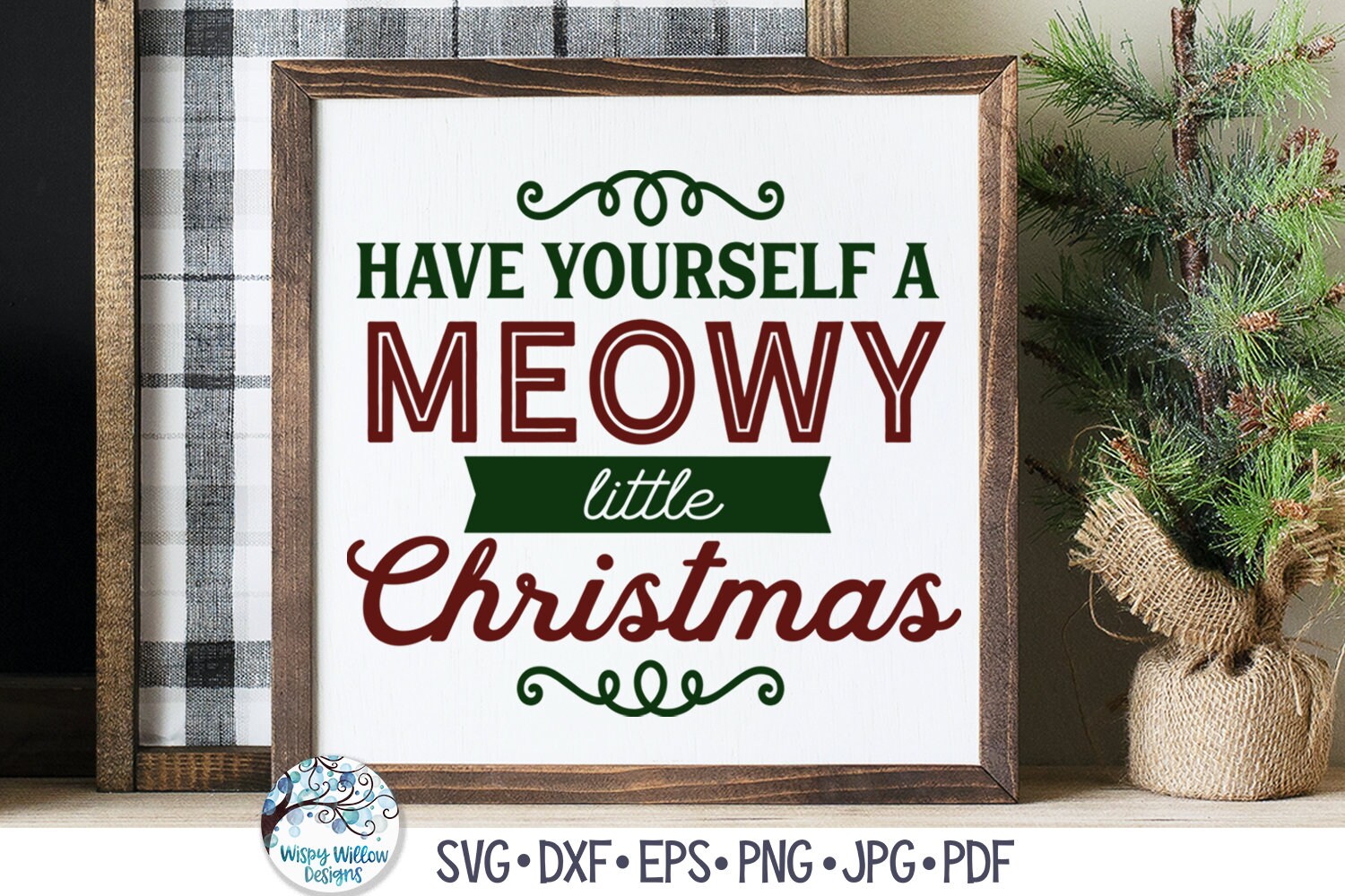 thumbnail image 2 of ‘Have Yourself A Merry Little Christmas’ Vinyl Decal – 6×6 – Red/Green – For 8″ Glass Block 2 of 4