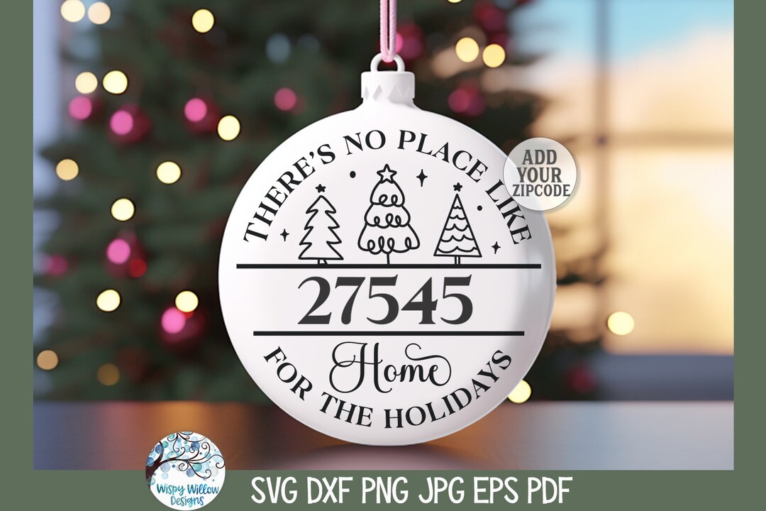 There's No Place Like Home for the Holidays SVG for Cricut, Christmas ...