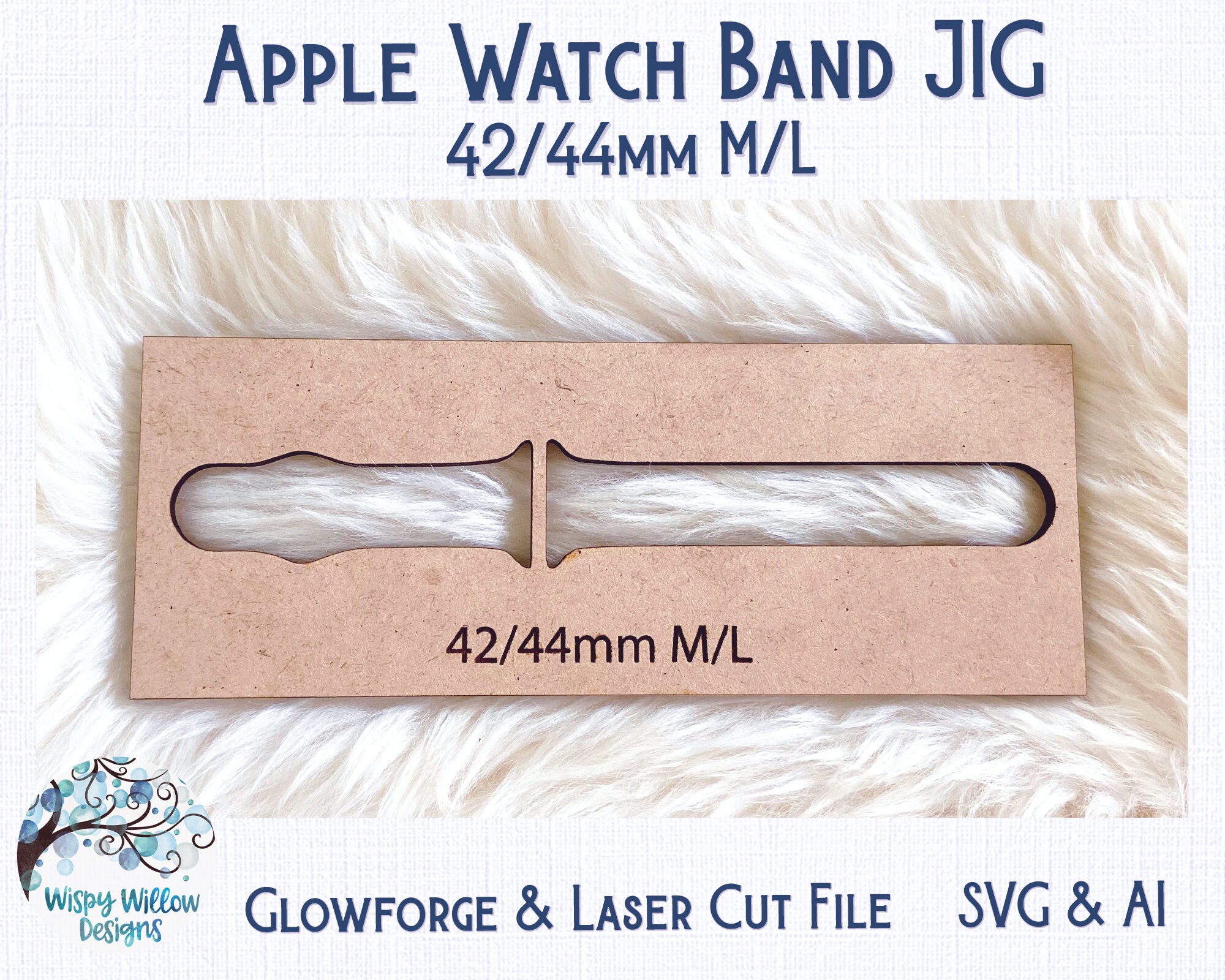 Apple Watch Band Jig for or Laser Cutter 42 44 M/L Etsy