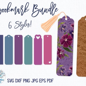 Bookmark SVG Bundle, Bookmarks, Bookmark Svg, Teacher Gift, Reading, Books, Book Mark SVG, Bookmark with Heart, Bookmark Designs, Cricut Svg