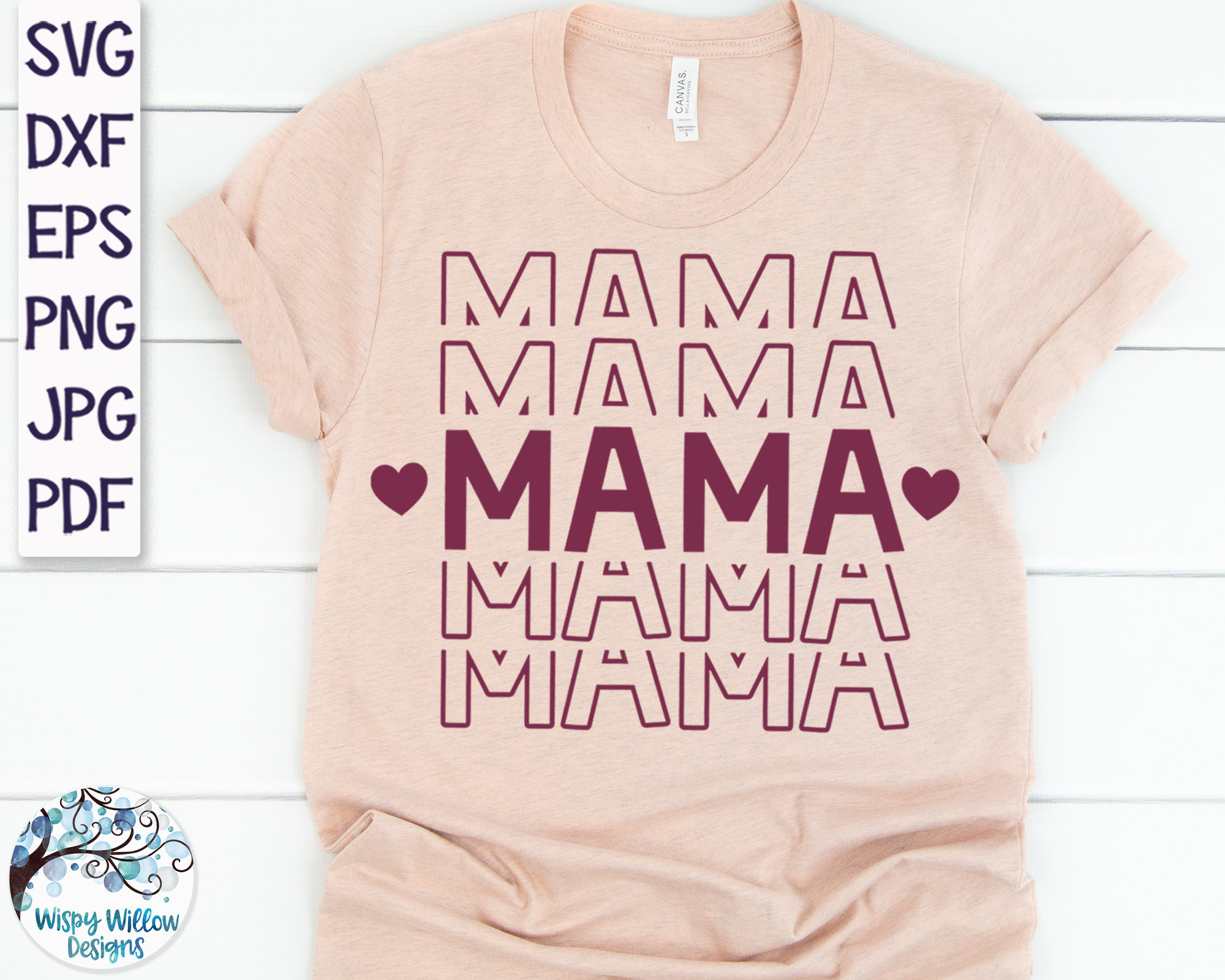 Mama Shirt Svg Mama Stacked Svg Mom Shirt Svg Svg for Mom Mama Svg Svg Files for Cricut