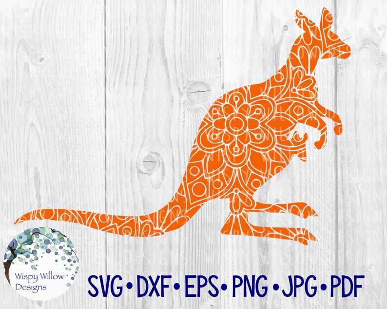 Download Kangaroo Mandala SVG DXF pdf png eps jpeg Digital | Etsy