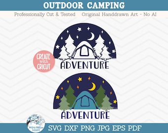 Adventure SVG, DXF, png, Adventure Camping Svg, Sublimation, Camping Svg, Camping Shirt Svg File, Camping Decal Svg, Hiking, Outdoors Svg