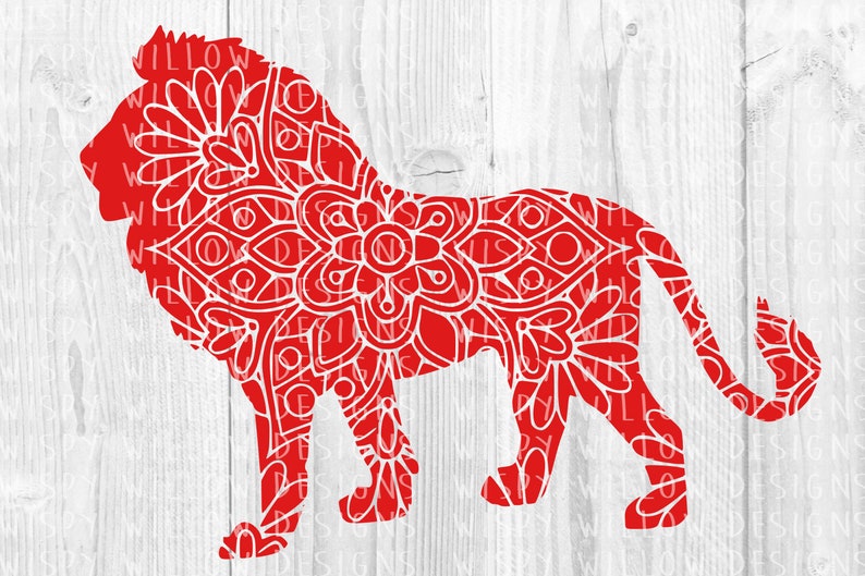 Download Safari Animal Mandala SVG Bundle DXF Lion Elephant | Etsy