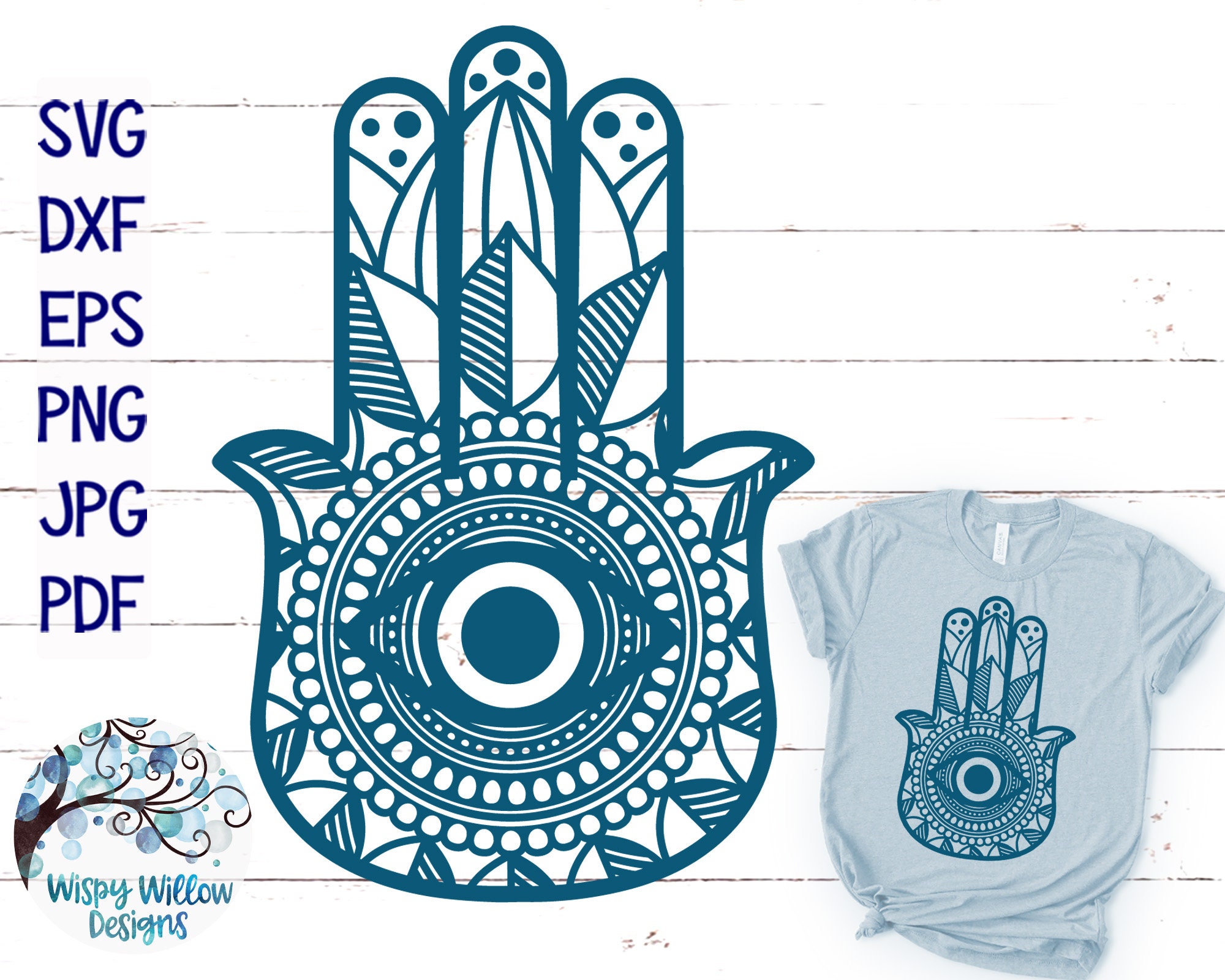 Download Hamsa Hand Svg Dxf Png Jpg Evil Eye Hamsa Svg Hamsa Svg Etsy