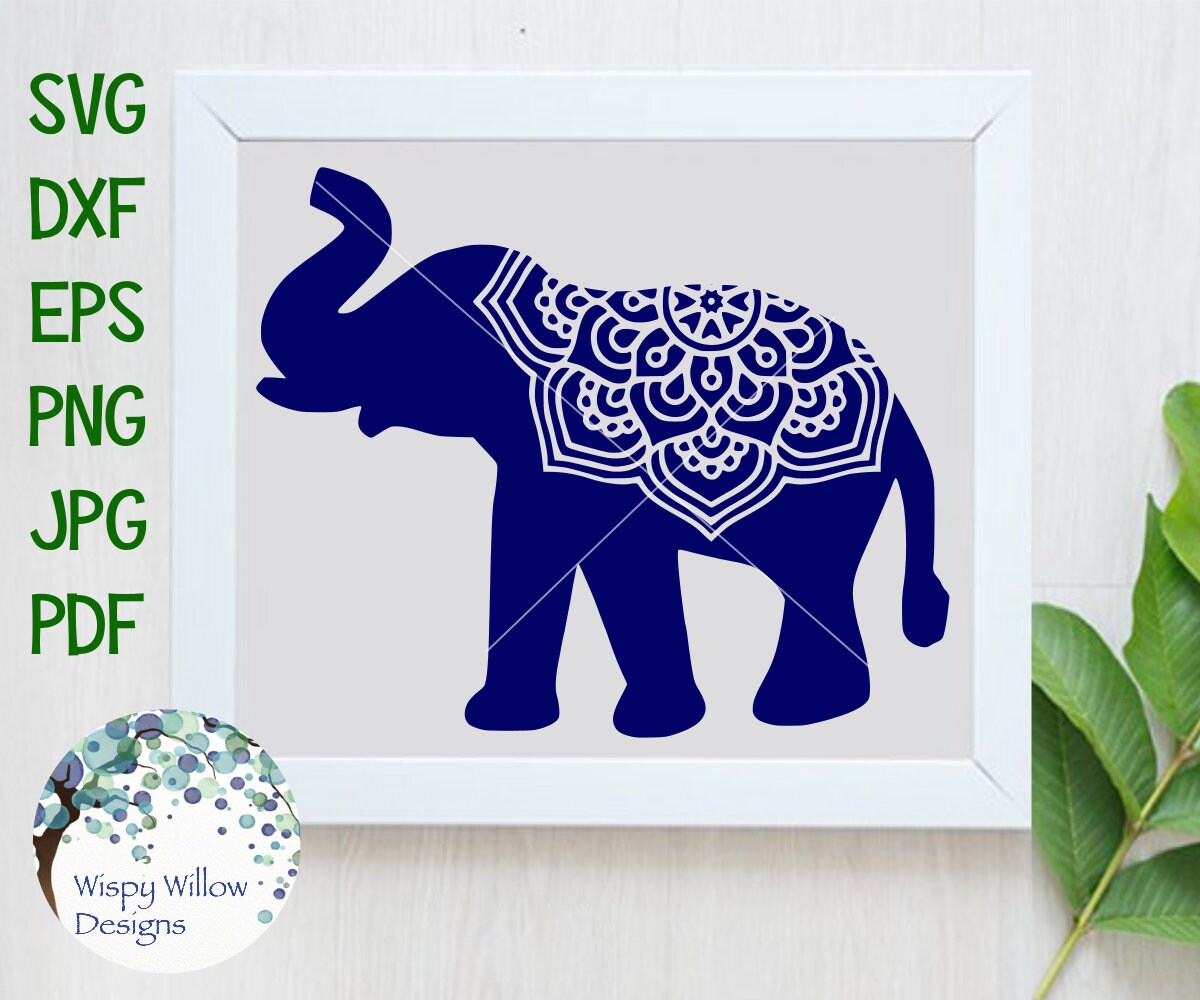 Download Elephant Mandala SVG Elephant DXF png eps Digital Download ...
