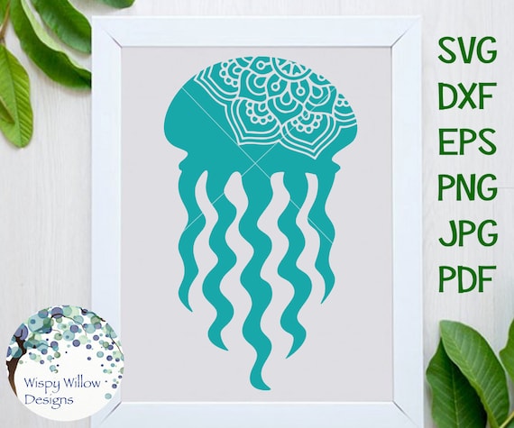 Download Jellyfish Mandala Svg Dxf Png Jpg Eps Digital Download Etsy