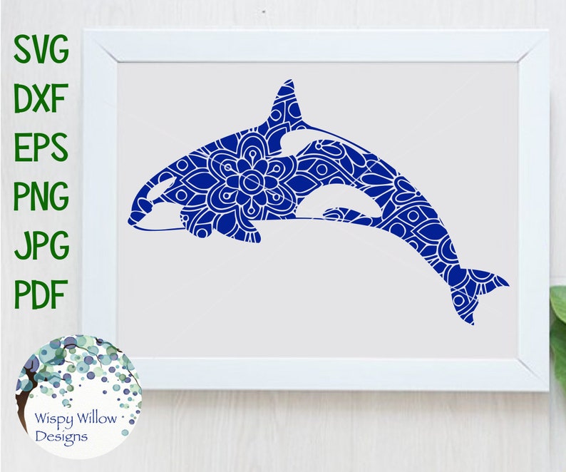 Orca Killer Whale SVG DXF PNG eps jpg walvis Mandala | Etsy