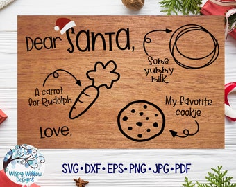 Santa Tray Svg, Christmas Tray Svg, Cookie Tray, Santa Claus, Dear Santa Svg, Christmas Eve Svg, Santa Cookies SVG, Png, Christmas Svg,