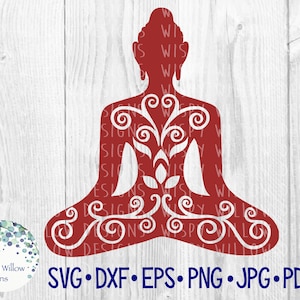 Meditating Buddha SVG, Buddhism, DXF, png, pdf, jpeg, eps, Meditation, Yoga, Ohm, Buddha, Relax, Relaxation, Meditate, Decal, Cut File