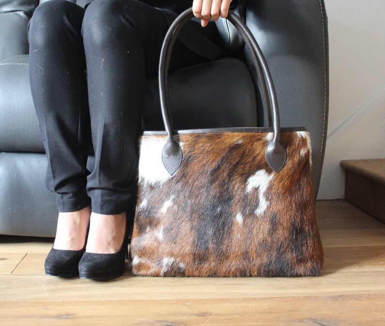 9412 Cowhide Handbag Cowhide Bags Etsy