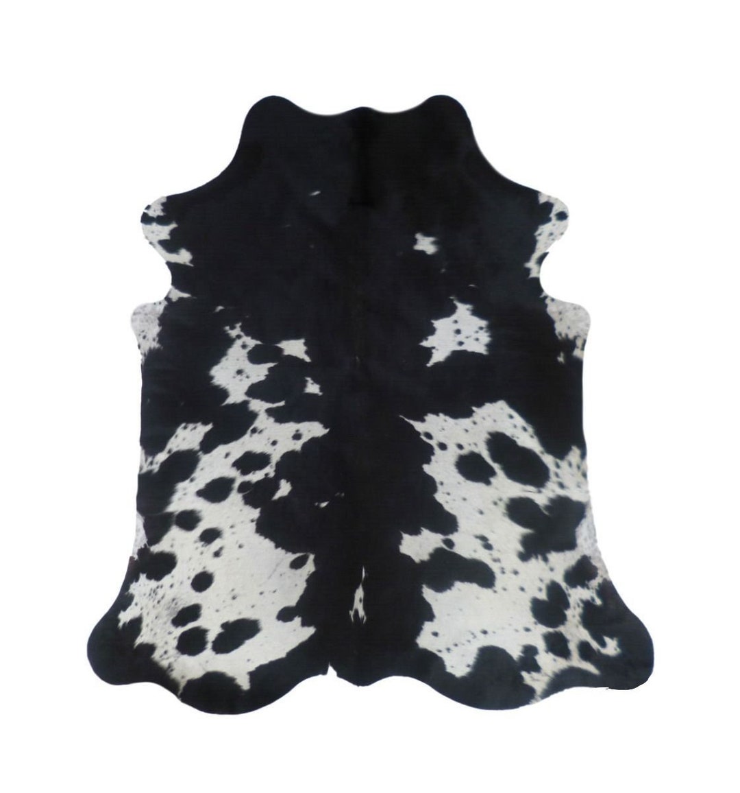 Black and White Cowhide Rug Cow Skin Rug Floor Rug Extra Large Etsy