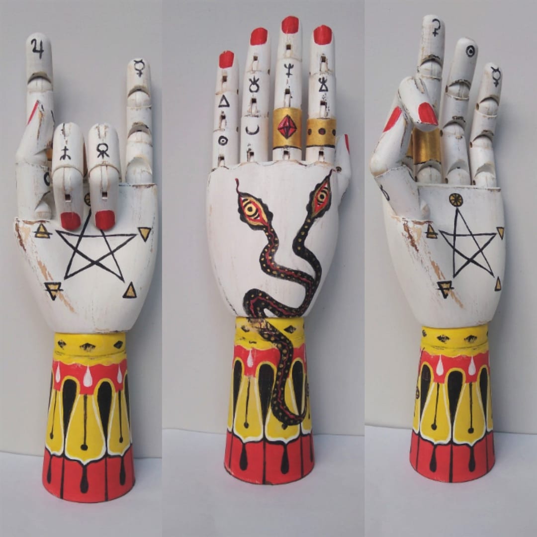 Esoteric and Magic Hand, With Pentagram - Etsy
