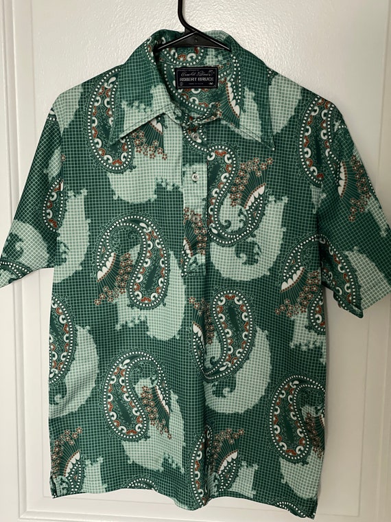 70s Arnold Palmer/Robert Bruce Green Paisley Gold 