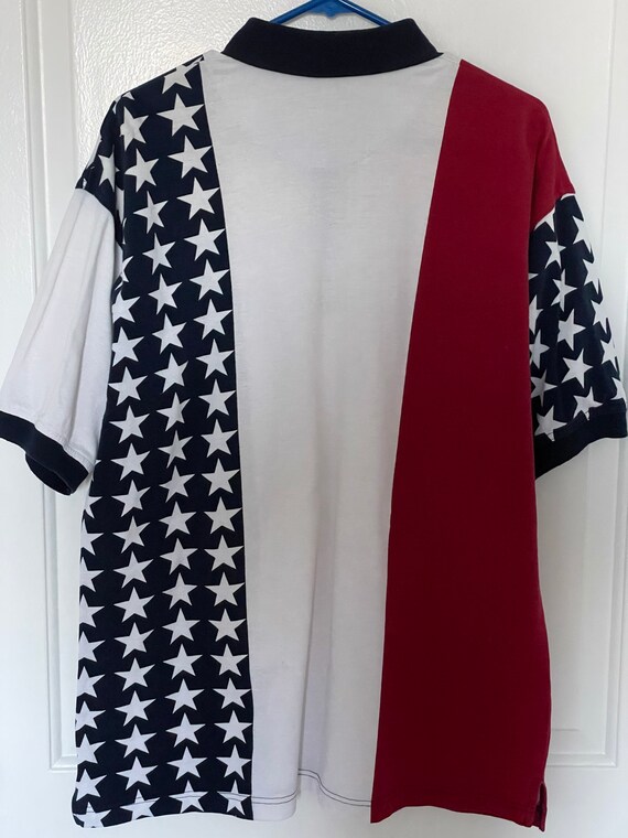 90s Star spangled polo shirt by Natural Issue - image 4