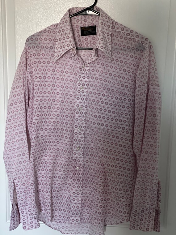 70s Pink Patterned Long Sleeve Shirt by Towncraft - Etsy 70s Pink Patterned Long Sleeve Shirt by Towncraft - Etsy