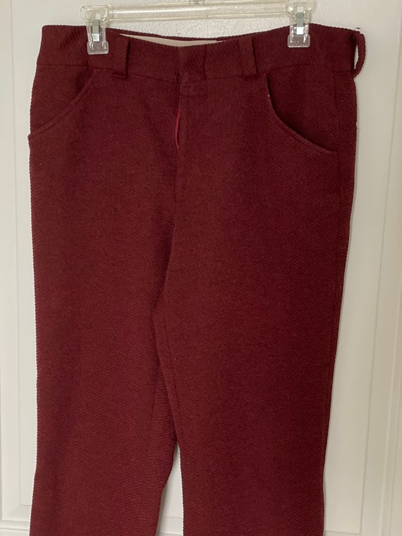 1970s Flared Ref wool pants - image 2