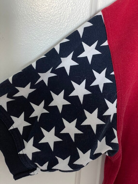 90s Star spangled polo shirt by Natural Issue - image 6