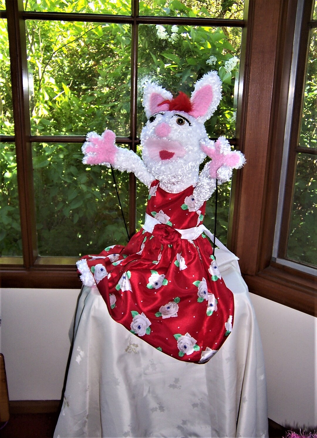 Carnation Bunny Ventriloquist Puppet Etsy