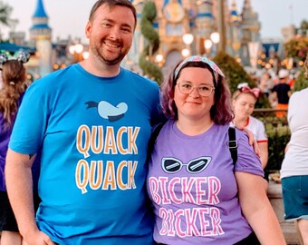 Quack, Quack, Bicker, Bicker Couple Shirts - Daisy + Donald Matching T-Shirts - Matching Vacation Shirts - Park T-Shirts for Couples