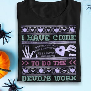 Pastel Halloween Shirt - Spooky Cute Witch T-Shirt - Pastel Goth Shirt - Creepy Cute Occult Unisex Shirt - Ugly Halloween Sweater T-Shirt