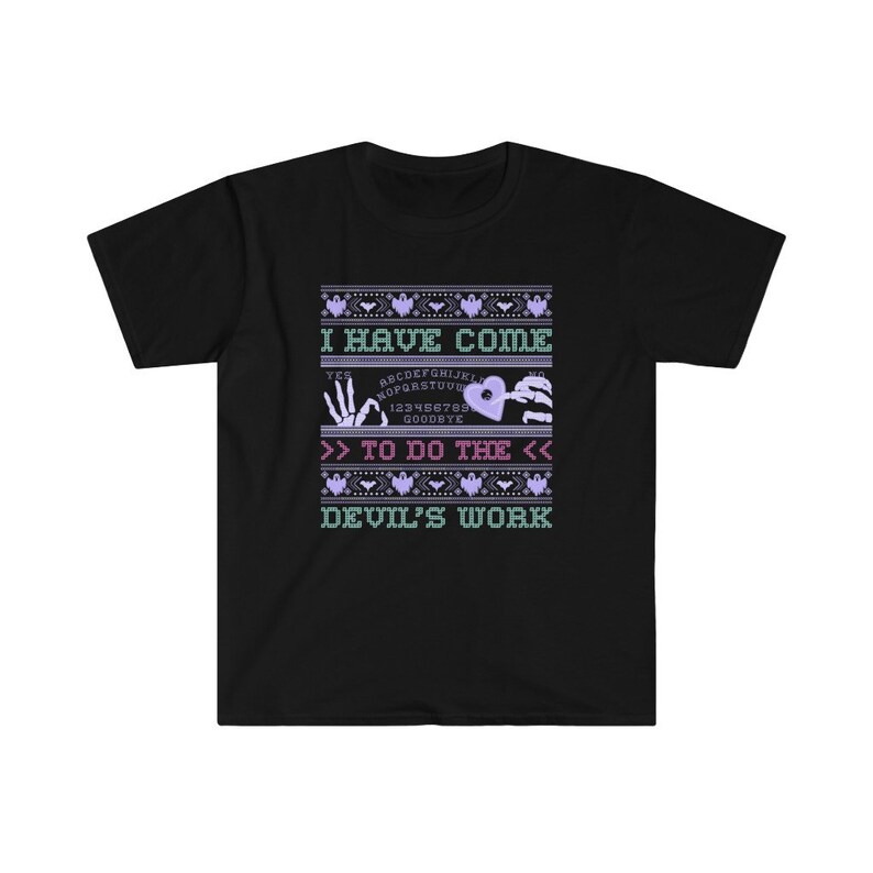 Pastel Halloween Shirt - Spooky Cute Witch T-Shirt - Pastel Goth Shirt - Creepy Cute Occult Unisex Shirt - Ugly Halloween Sweater T-Shirt image 3