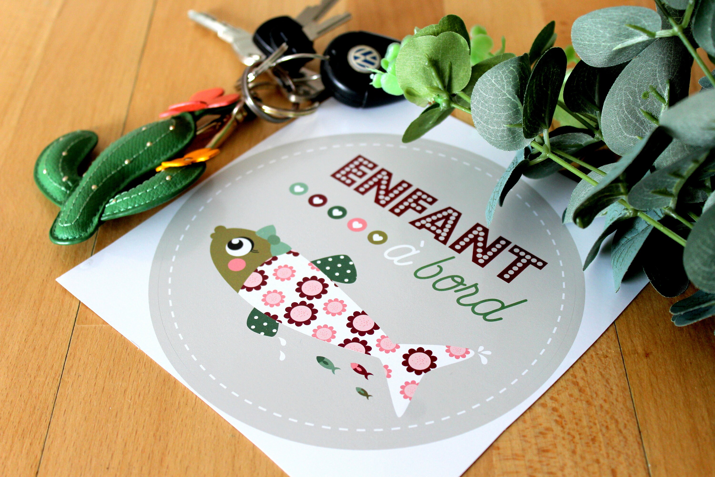 Autocollant Pour Voiture/Sardine Fille