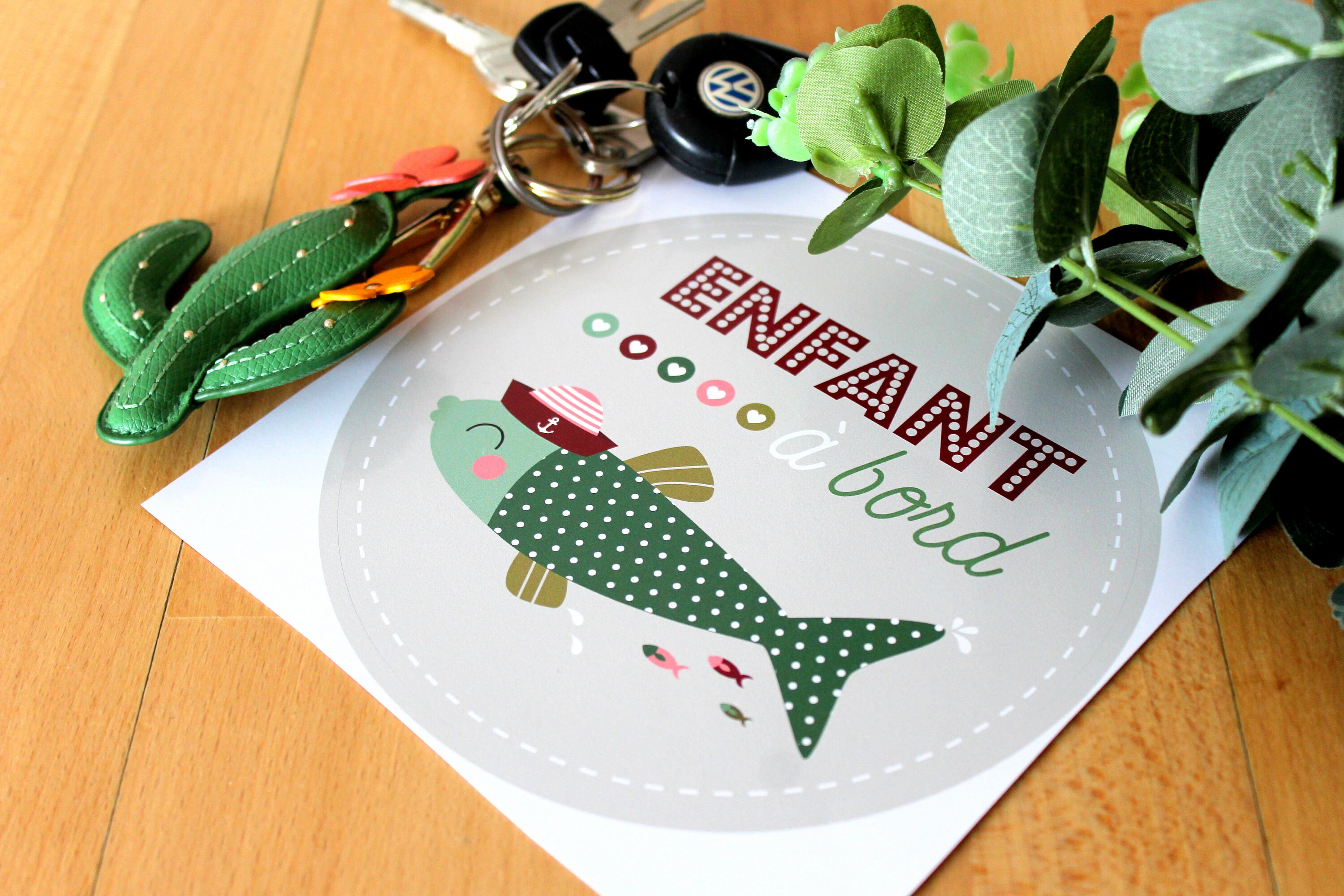 Autocollant Pour Voiture/Sardine Garçon