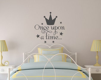 Once Upon a Time Prince Carter Wall Sticker Decal Bed Room Nursery Art Boy/Baby 