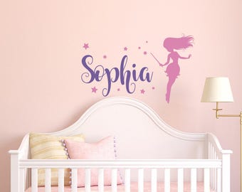 Wall Decal Personalized Name Fairy Nursery Decor - Fairy Wall Decal - Wall Decals For Girls - Wall Decal Kids - Nursery Wall Decal Name