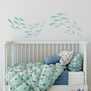 Underwater Sea Beauty Fish Children's Room Wall Stickers Nursery Decals us _yoxq 