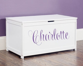 custom toy chest with name