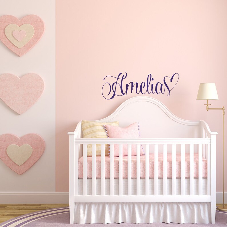 Personalized Name Wall Decal Stickers Wall Decal Name Nursery Etsy