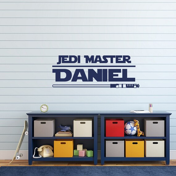 Star Wars Name Decal Wall Boy Decals For Nursery Kids Room Decor Personalized Gift