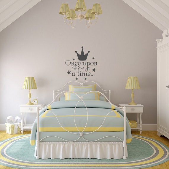 Once Upon A Time Fairytale Children's Bedroom Decal Wall Art Sticker Picture