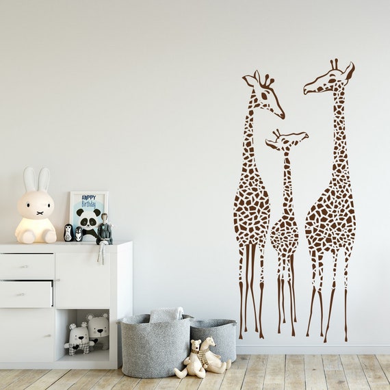 giraffe baby room wall decals