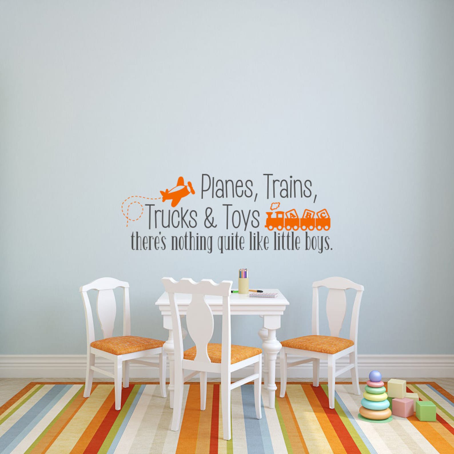 Planes Trains Trucks and Toys Decal Boy Wall Quotes Wall Etsy