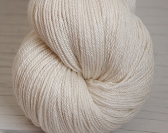 Natural - Albireo- Hand Dyed Vegan Yarn